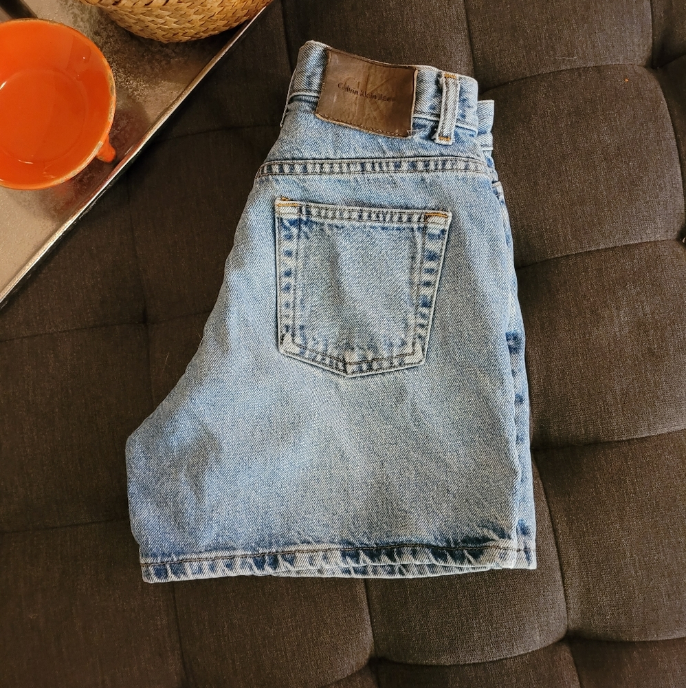 💋90's VINTAGE Ralph Lauren high-rise denim shorts - Picture 2 of 8